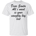 Dear Santa All I Want Is Your Naughty Boy List T-Shirt CustomCat