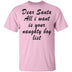 Dear Santa All I Want Is Your Naughty Boy List T-Shirt CustomCat