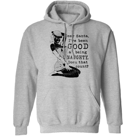 Dear Santa I've Been Good At Being Naughty Does That Count T-Shirt CustomCat