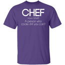 Definition of a Chef T-Shirt CustomCat