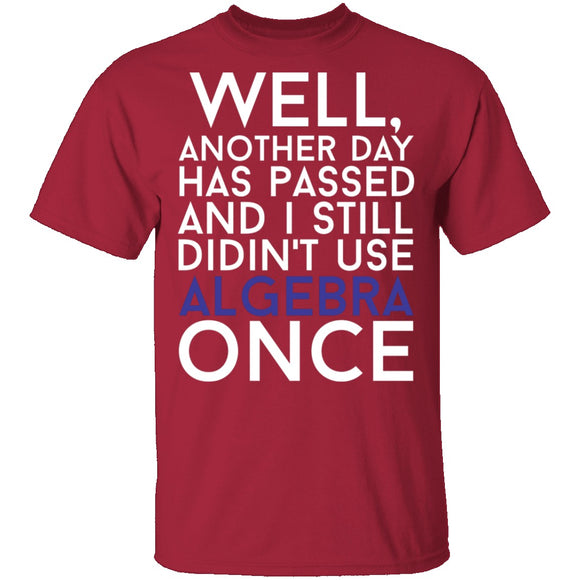Didn't Use Algebra Once T-Shirt CustomCat