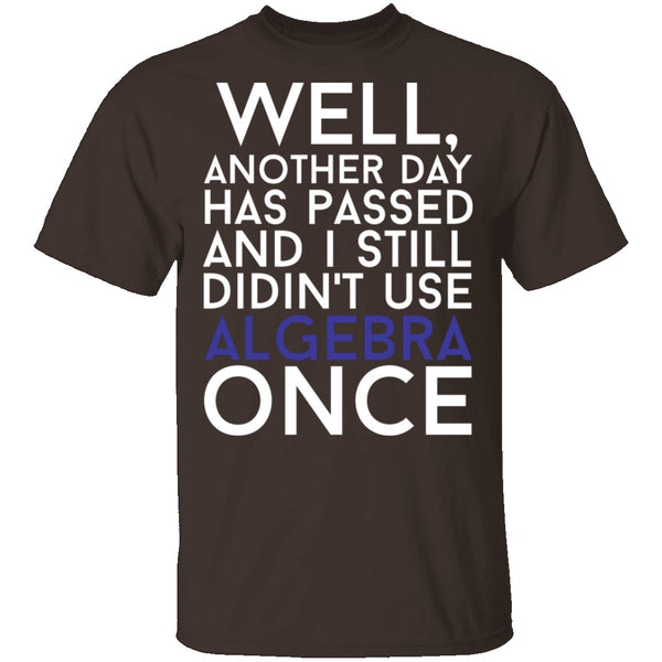 Didn't Use Algebra Once T-Shirt CustomCat