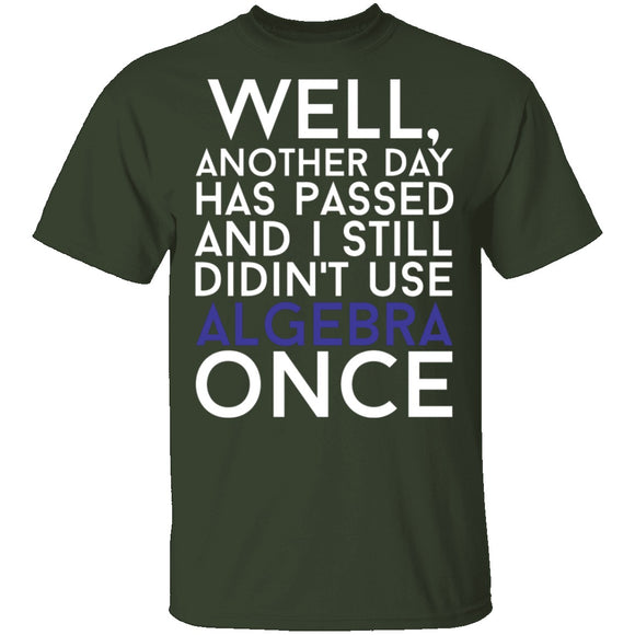 Didn't Use Algebra Once T-Shirt CustomCat