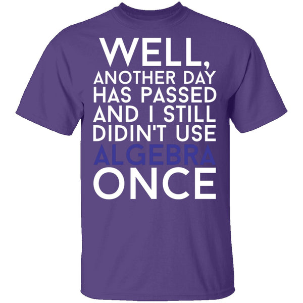 Didn't Use Algebra Once T-Shirt CustomCat