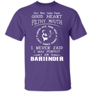 Dirty Mind Bartender T-Shirt CustomCat