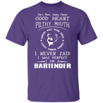 Dirty Mind Bartender T-Shirt CustomCat