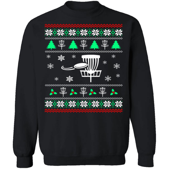 Disc Golf Ugly Christmas Sweater CustomCat