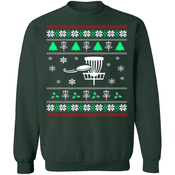 Disc Golf Ugly Christmas Sweater CustomCat
