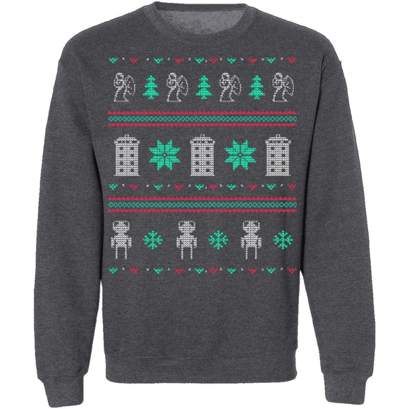 Doctor Who Ugly Christmas Sweater CustomCat