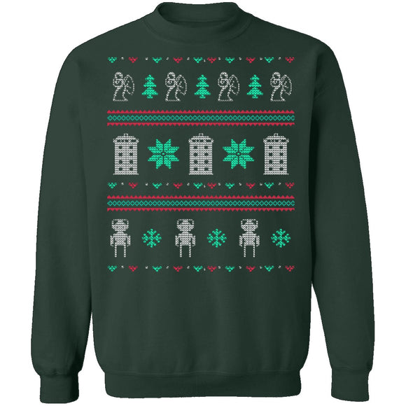Doctor Who Ugly Christmas Sweater CustomCat