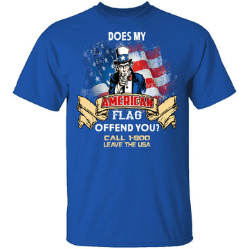 Does My American Flag Offend You T-Shirt CustomCat