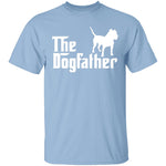 Dogfather Pitbull T-Shirt CustomCat