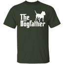 Dogfather Pitbull T-Shirt CustomCat