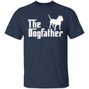Dogfather Pitbull T-Shirt CustomCat