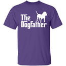Dogfather Pitbull T-Shirt CustomCat