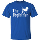 Dogfather Pitbull T-Shirt CustomCat
