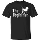 Dogfather Pitbull T-Shirt CustomCat