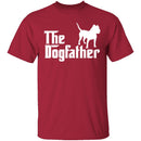 Dogfather Pitbull T-Shirt CustomCat