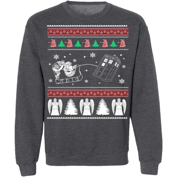 Dr Who Ugly Christmas Sweater CustomCat