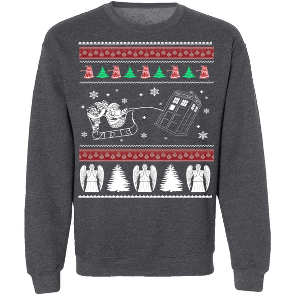Dr Who Ugly Christmas Sweater CustomCat