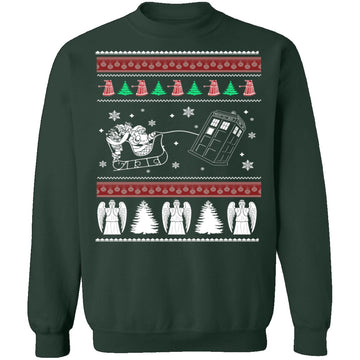 Dr Who Ugly Christmas Sweater CustomCat