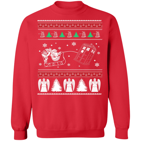 Dr Who Ugly Christmas Sweater CustomCat