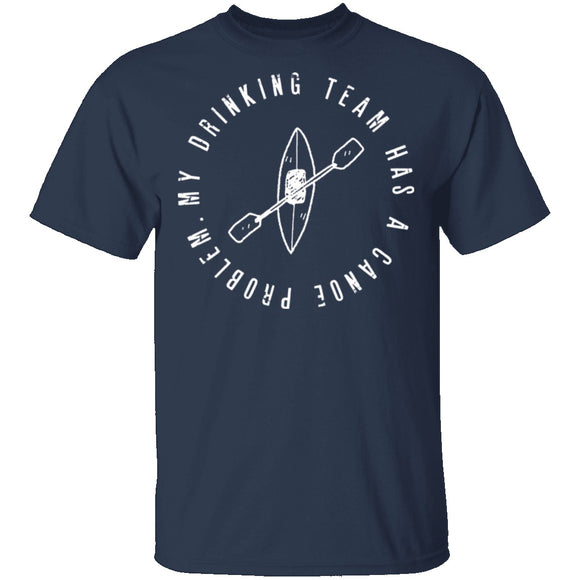 Drinking Canoe Team T-Shirt CustomCat