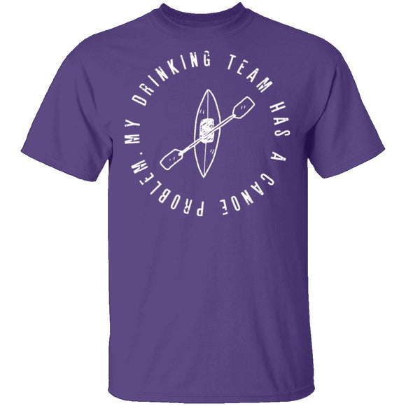 Drinking Canoe Team T-Shirt CustomCat
