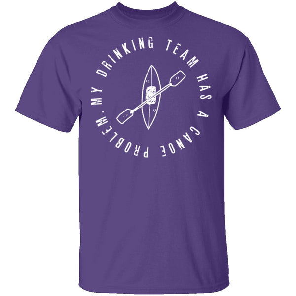 Drinking Canoe Team T-Shirt CustomCat