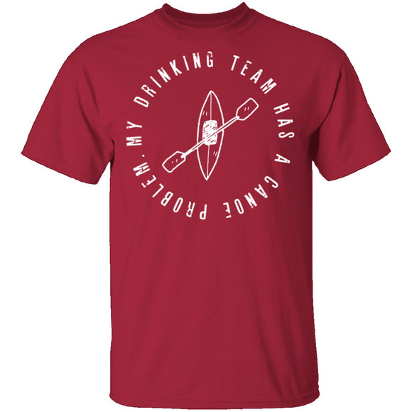 Drinking Canoe Team T-Shirt CustomCat