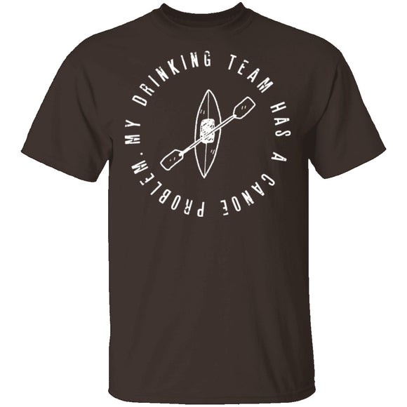 Drinking Canoe Team T-Shirt CustomCat