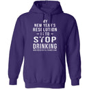 Drinking New Years Resolution T-Shirt CustomCat