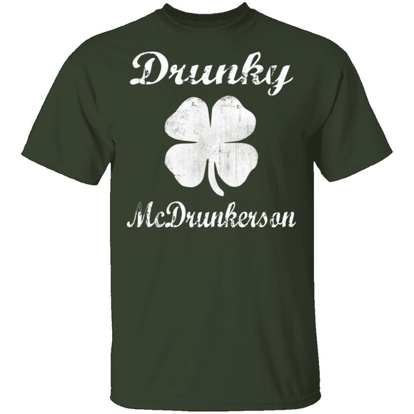 Drunky Mcdrunkerson T-Shirt CustomCat