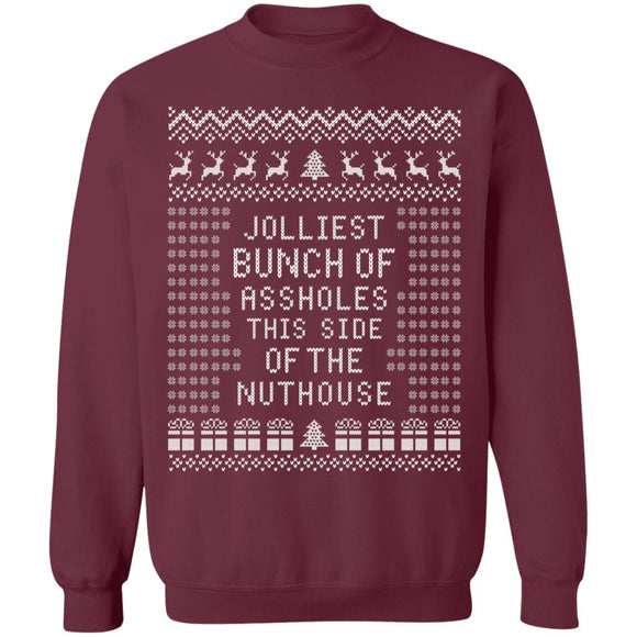 JOLLIEST BUNCH Of ASSHOLES - Ugly Christmas Sweater