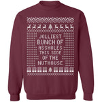 JOLLIEST BUNCH Of ASSHOLES - Ugly Christmas Sweater