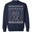 JOLLIEST BUNCH Of ASSHOLES - Ugly Christmas Sweater-3