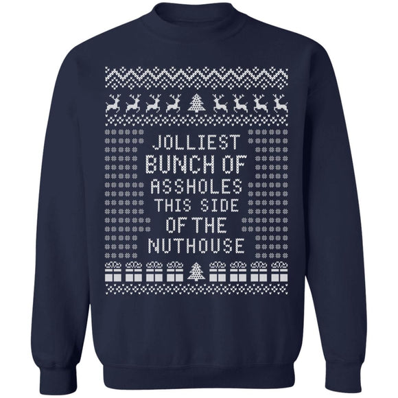 JOLLIEST BUNCH Of ASSHOLES - Ugly Christmas Sweater