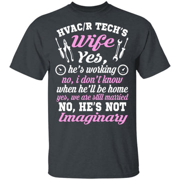 Buy dark-heather HVAC/R Tech Wife T-shirts &amp; Hoodie