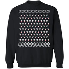 Ugly Christmass Rudolf Pattern Crewneck Pullover Sweatshirt