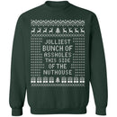 JOLLIEST BUNCH Of ASSHOLES - Ugly Christmas Sweater-5