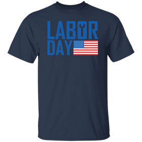 Buy navy Happy Labor day T-shirts &amp; Hoodie