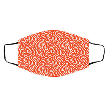 Buy orange Pattern Fashion Face Mask