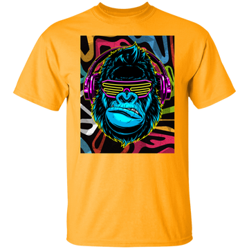 Buy gold Gorilla Ape Head T-shirts &amp; Hoodie