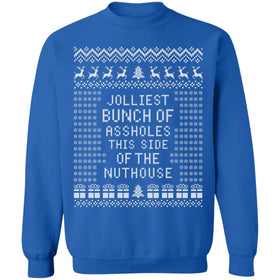 Buy royal JOLLIEST BUNCH Of ASSHOLES - Ugly Christmas Sweater