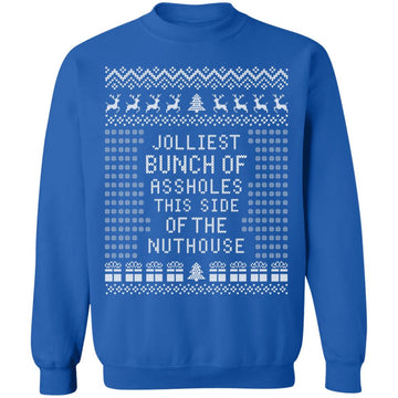 Buy royal JOLLIEST BUNCH Of ASSHOLES - Ugly Christmas Sweater