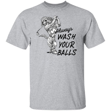 Buy sport-grey always wash your balls T-shirts &amp; Hoodie