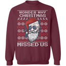 Wonder Why Christmas Missed Us Ugly Christmas Sweater-2
