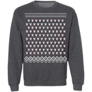 Ugly Christmass Rudolf Pattern Crewneck Pullover Sweatshirt-7
