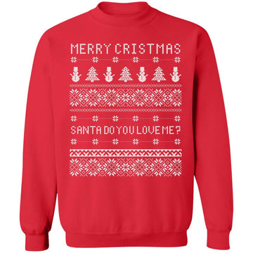 Buy red Ugly christmas Santa Do you Love Me? Sweaters