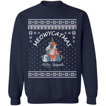 Buy navy Meowy Ugly Catmas Christmas Sweater